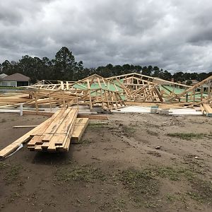 House blown over