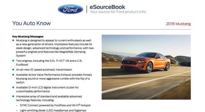 Ford esourcebook